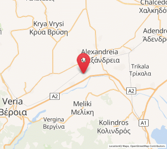 Map of Loutrós, Central Macedonia