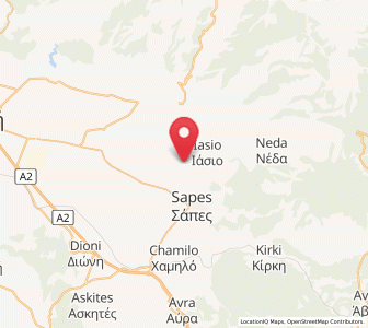 Map of Lýkeio, East Macedonia and Thrace