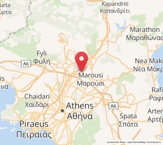 Map of Lykóvrysi, Attica