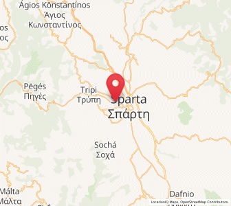 Map of Magoúla, Peloponnese