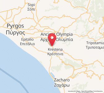 Map of Makrísia, West Greece