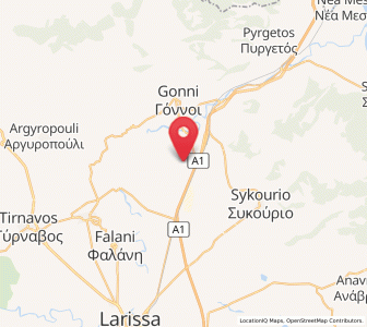 Map of Makrychóri, Thessaly