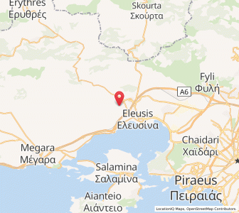 Map of Mándra, Attica