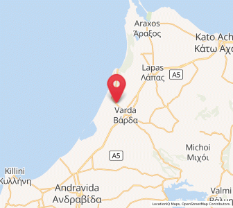 Map of Manoláda, West Greece