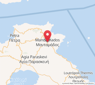 Map of Mantamádos, North Aegean