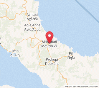 Map of Mantoúdi, Central Greece