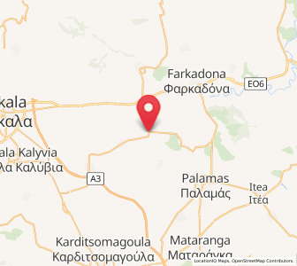 Map of Marathéa, Thessaly