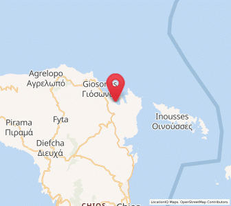 Map of Mármaro, North Aegean