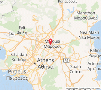 Map of Maroúsi, Attica