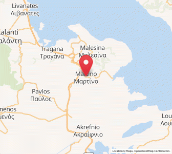 Map of Martínon, Central Greece
