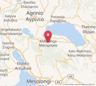 Map of Mataránga, West Greece