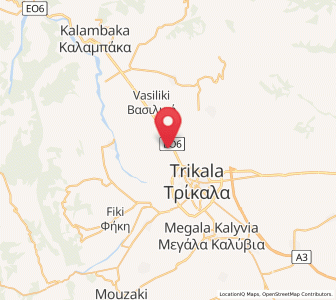 Map of Méga Kefalóvryso, Thessaly