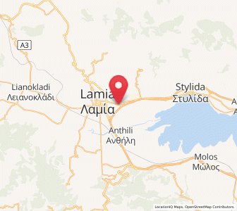 Map of Megáli Vrísi, Central Greece