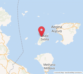 Map of Megalochóri, Attica