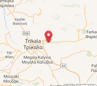 Map of Megalochóri, Thessaly