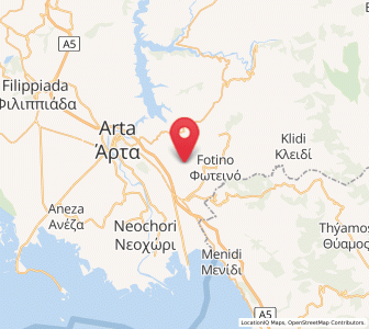 Map of Megárchi, Epirus