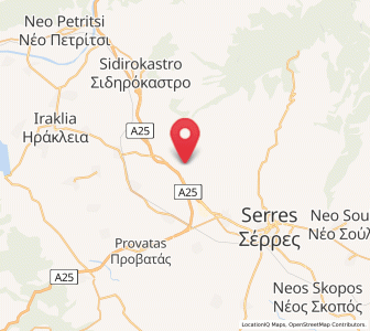 Map of Melenikítsi, Central Macedonia
