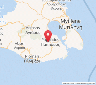 Map of Mesagrós, North Aegean