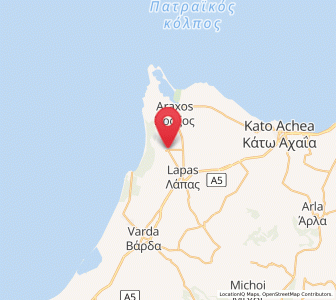 Map of Metóchi, West Greece
