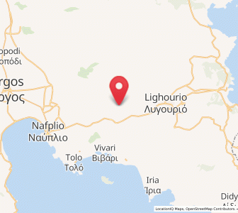 Map of Metókhion, Peloponnese