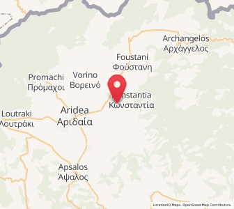 Map of Miliá, Central Macedonia