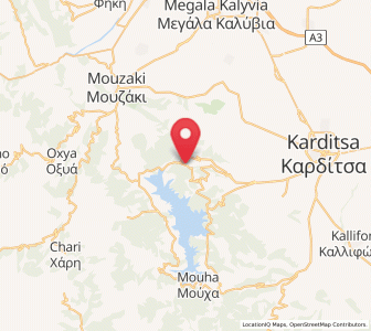 Map of Morfovoúni, Thessaly