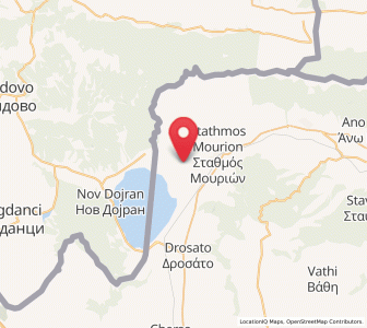 Map of Mouriés, Central Macedonia