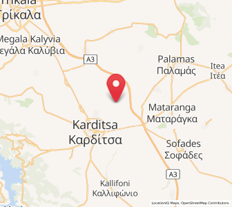 Map of Mýrina, Thessaly