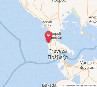 Map of Mýtikas, Epirus