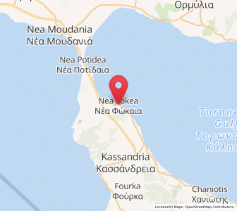 Map of Néa Fókaia, Central Macedonia
