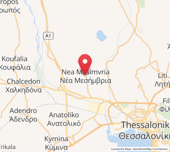 Map of Néa Mesimvría, Central Macedonia