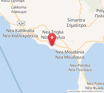 Map of Néa Plágia, Central Macedonia