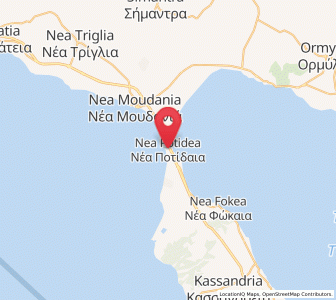 Map of Néa Poteídaia, Central Macedonia