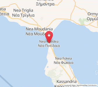 Map of Néa Potídhaia, Central Macedonia