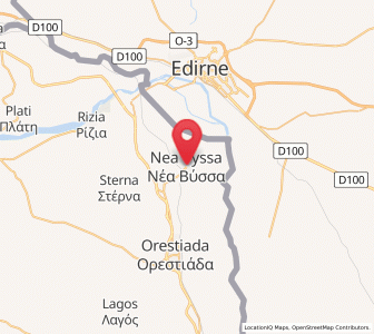Map of Néa Výssa, East Macedonia and Thrace