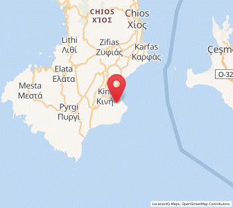 Map of Nénita, North Aegean
