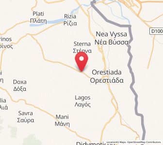 Map of Neochóri, East Macedonia and Thrace