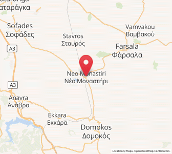 Map of Néon Monastírion, Central Greece