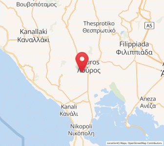 Map of Néos Oropós, Epirus