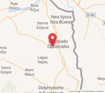 Map of Néos Pýrgos, East Macedonia and Thrace