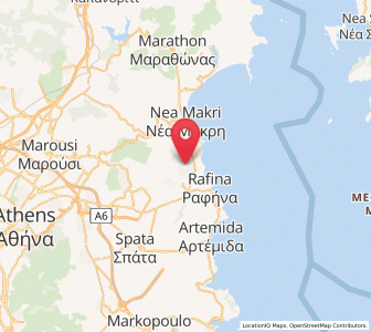 Map of Neos Voutzás, Attica