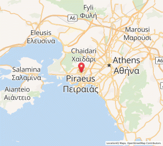 Map of Níkaia, Attica