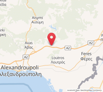 Map of Nípsa, East Macedonia and Thrace