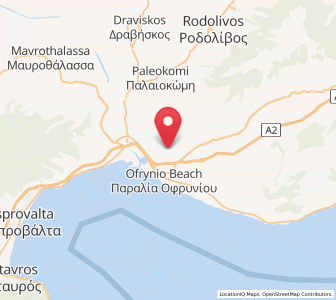 Map of Ofrínion, East Macedonia and Thrace