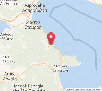 Map of Olympiáda, Central Macedonia