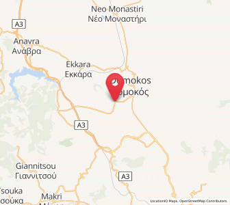 Map of Omvriakí, Central Greece