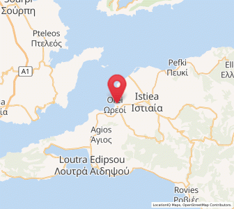 Map of Oreoí, Central Greece
