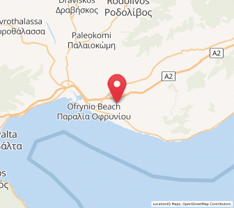 Map of Orfánio, East Macedonia and Thrace