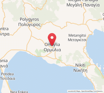 Map of Ormýlia, Central Macedonia