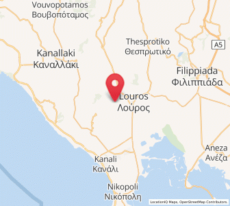 Map of Oropós, Epirus